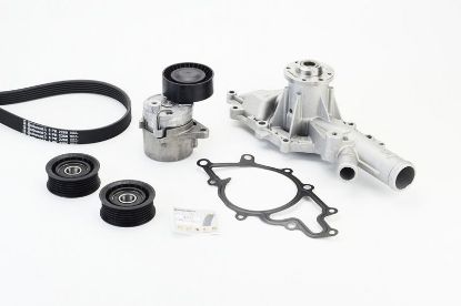 Water Pump + V-Ribbed Belt Kit -