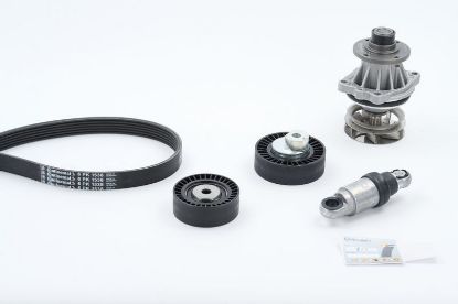 Water Pump + V-Ribbed Belt Kit - Water Pump + V-Ribbed Belt Kit -