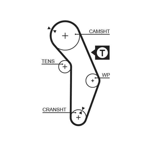 Timing Belt LANCER V (CB/D_A), COLT IV