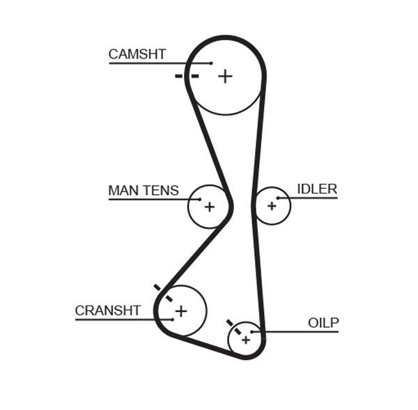 Timing Belt Mitsub. Outlander 2.4 4WD