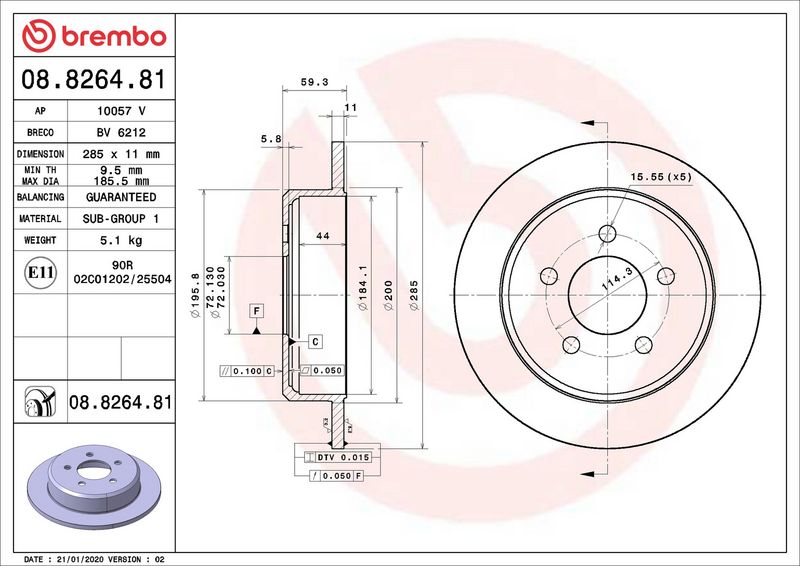 Brake Disc JEEP GRAND CHEROKEE I (ZJ, ZG) 09/91-04/99 / JEEP