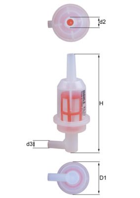Fuel Filter MERCEDES-BENZ - 615 092 01 01