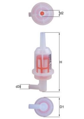 Fuel Filter MERCEDES-BENZ - 615 092 01 01