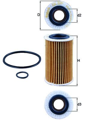 Oil Filter CLIO II, KANGOO (KC0/1_) 1.1/1.2/1.2LPG 96-