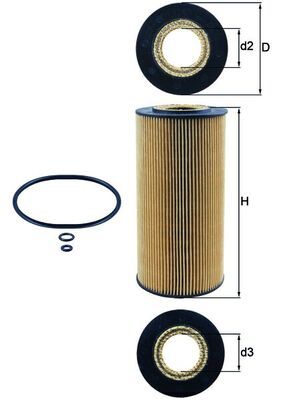 Oil Filter MERCEDES-BENZ - 606 184 02 25