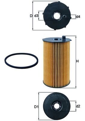 Oil Filter PSA - 1109.AW, JAGUAR - 2C229685
