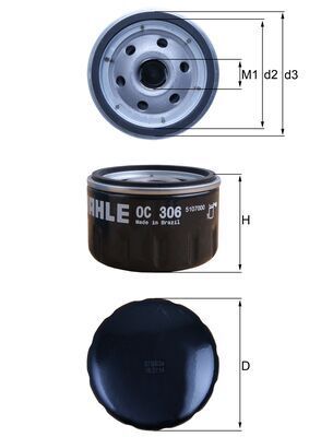 Oil Filter MC - BMW - 11 42 7 673 541