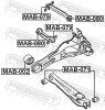 Mounting, control/trailing arm CHRYSLER 05105 272AB, MITSUBISHI MR102012, VOLVO 3