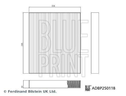 Filter, cabin air BYD 13033903-00