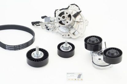 Water Pump + V-Ribbed Belt Kit -