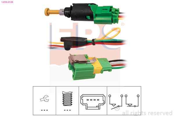Stop Light Switch C4 I (LC_), 207 (WA_, WC_), 407 (6D_)