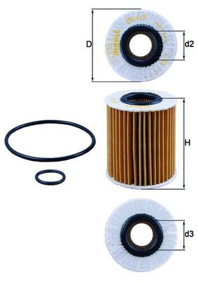 Oil Filter TOYOTA - 15613-YZZA2 Oil Filter TOYOTA - 15613-YZZA2