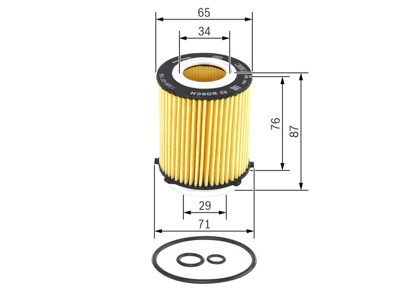 Oil Filter MERCEDES-BENZ - 270 184 01 25