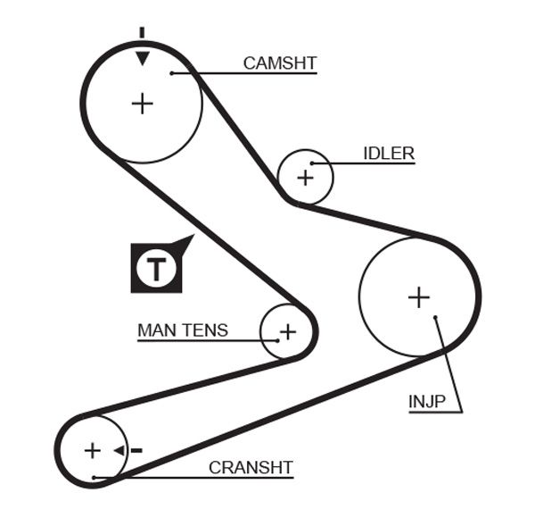 Timing Belt MASTER II Buss (JD) 2.8 dTI