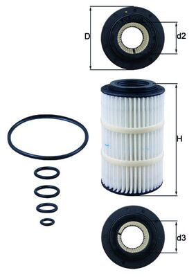 Oil Filter MERCEDES-BENZ - 272 184 02 25