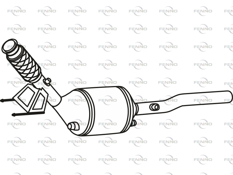 Soot/Particulate Filter, exhaust system VAG - 7E0 254 800DX