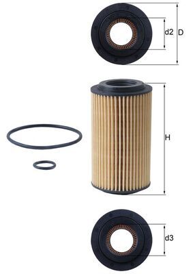 Oil Filter CHRYSLER PT CRUISER 2.2D 02-10