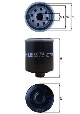 Oil Filter MC - APRILIA, PIAGGIO