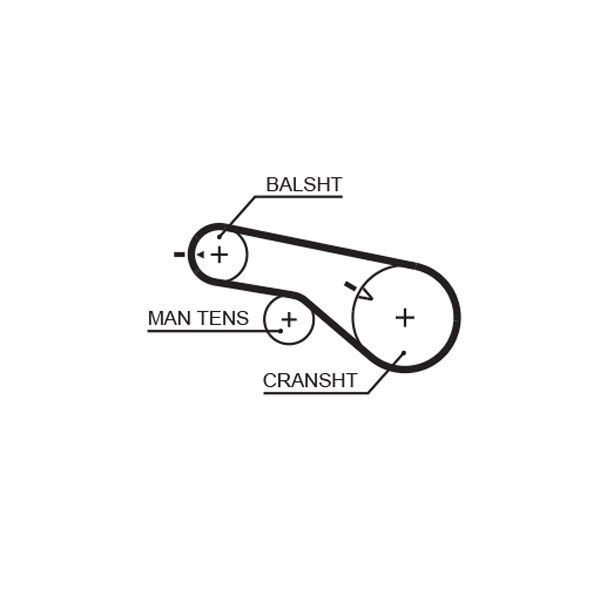 Timing Belt HYUNDAI - 23356-38000, KIA - 23356-38020