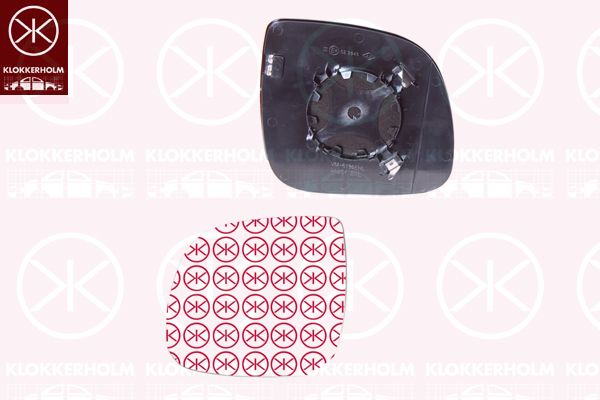 Mirror Glass, exterior mirror VAG - 2H0 857 521B