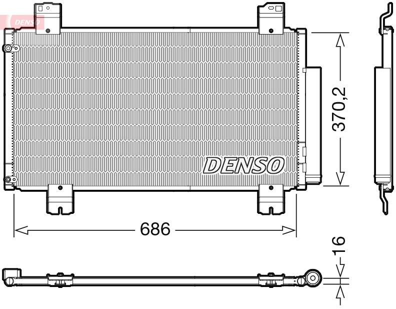Condenser, air conditioning HONDA 80100TL0G01 Condenser, air conditioning HONDA 80100TL0G01