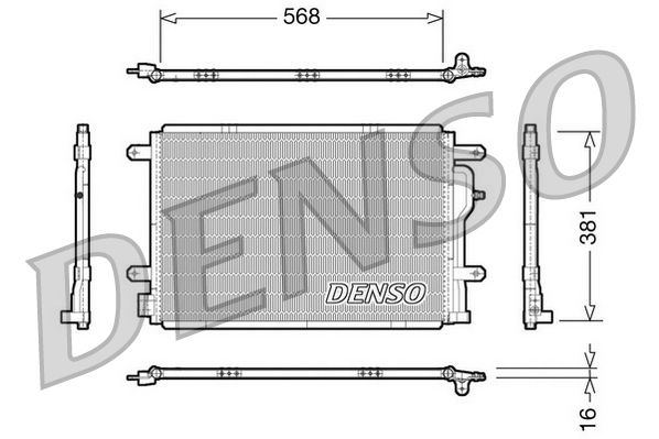 Condenser, air conditioning AUDI A4 - S4 - RS4 / SEAT E Condenser, air conditioning AUDI A4 - S4 - RS4 / SEAT E