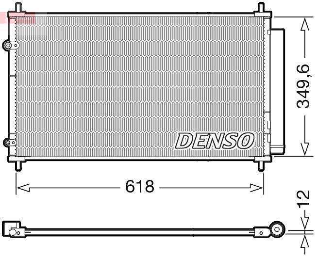 Condenser, air conditioning TOYOTA 8846012590 / 884600D420 Condenser, air conditioning TOYOTA 8846012590 / 884600D420