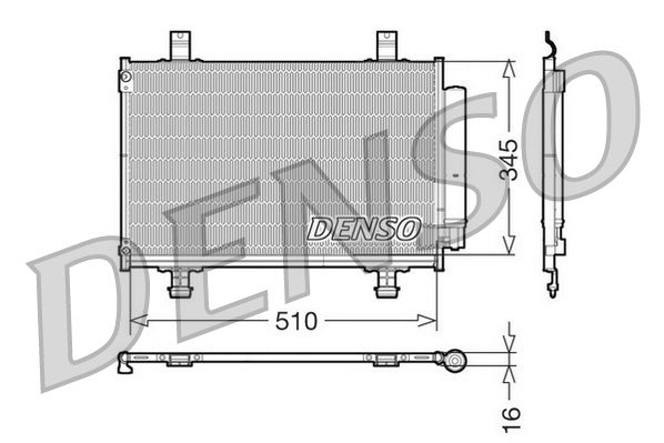 Condenser, air conditioning SUZUKI Swift