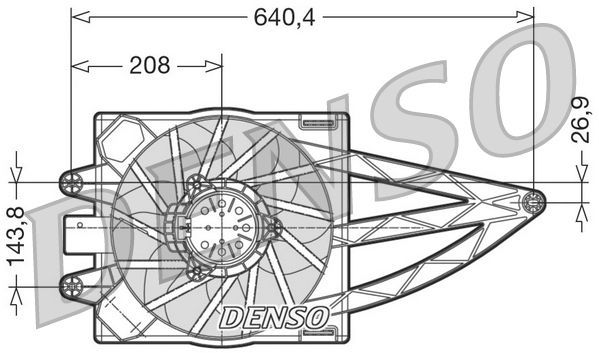 Fan, engine cooling FIAT Panda 1.1 (169)(+) Fan, engine cooling FIAT Panda 1.1 (169)(+)