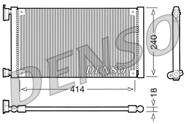 Condenser, air conditioning FIAT Seicento 1.1 Suite/ Spo Condenser, air conditioning FIAT Seicento 1.1 Suite/ Spo