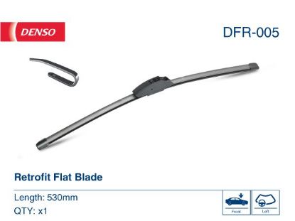 Wiper Blade DENSO FLAT RETROFIT 530mm Wiper Blade DENSO FLAT RETROFIT 530mm