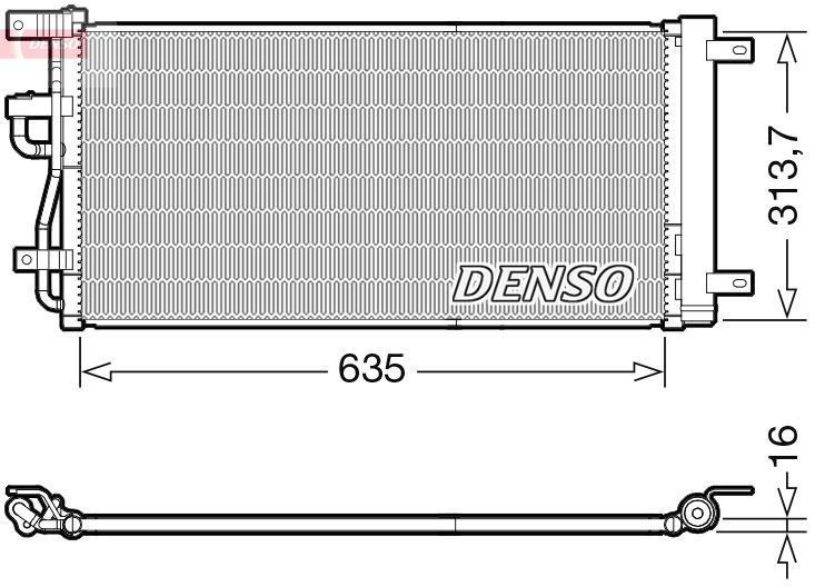 Condenser, air conditioning CHEVROLET / OPEL 20874703 Condenser, air conditioning CHEVROLET / OPEL 20874703
