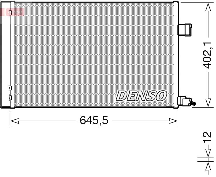 Condenser, air conditioning JAGUAR T2H7731 / T2H37897