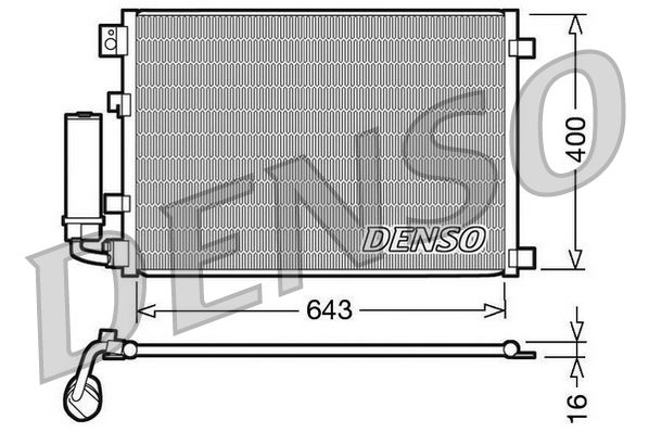 Condenser, air conditioning NISSAN QASHQAI 1.6 - 2.0 Condenser, air conditioning NISSAN QASHQAI 1.6 - 2.0