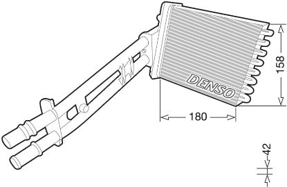 Heat Exchanger, interior heating FIAT Panda / 500 1.4 Petrol