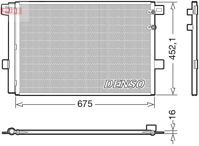Condenser, air conditioning VAG - 2H0 820 411D