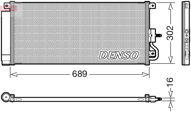 Condenser, air conditioning OPEL 95321794 / 1850336