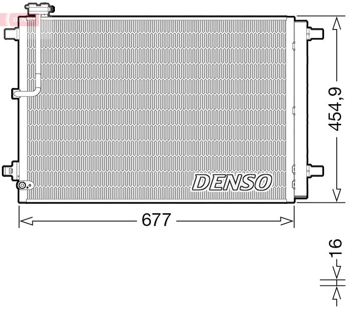 Condenser, air conditioning AUDI 4H0260403E / 4H0260403L